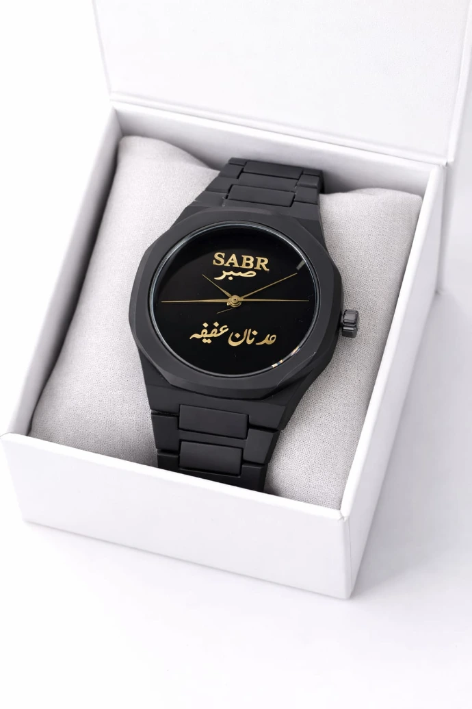Customised Watch in Black 