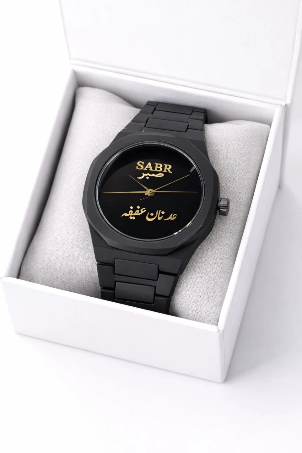 Customised Watch in Black 