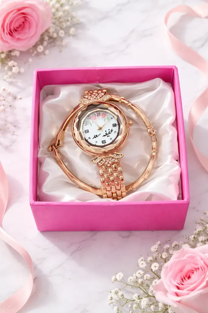 Girls Customised Name Watch With Bracelet