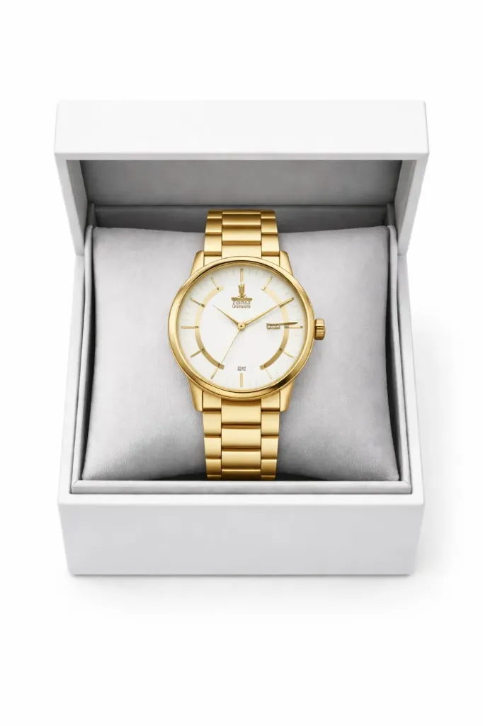 Chain Watch in Silver  Elegant. Personalized. Timeless.  Premium quality golden  chain watch with a unique and classy design.