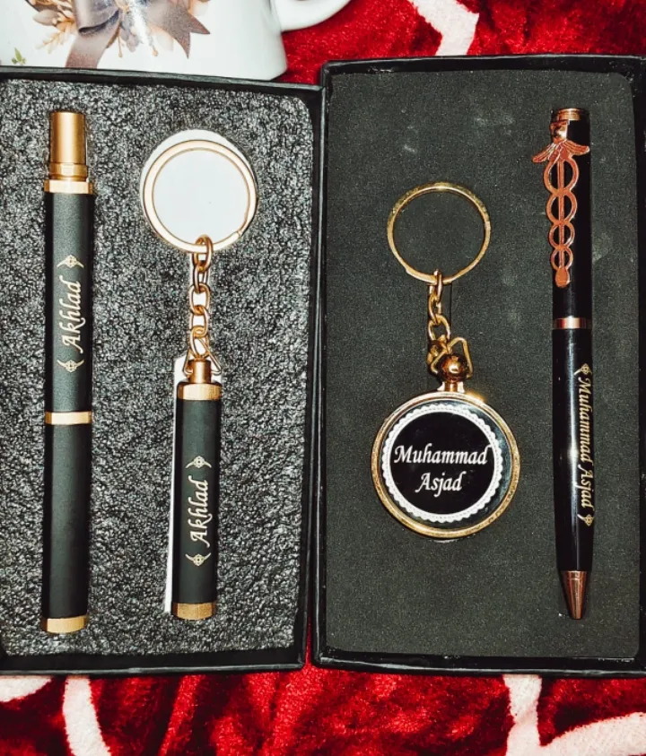 Customise Name Key chain and Pen