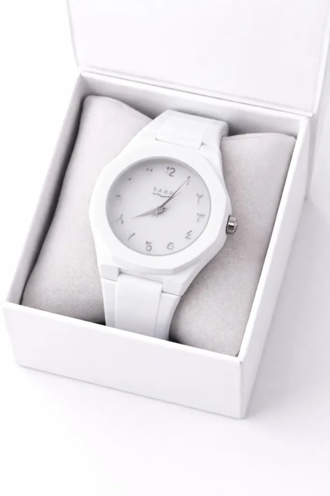 Customised Name Watch In White Colour
